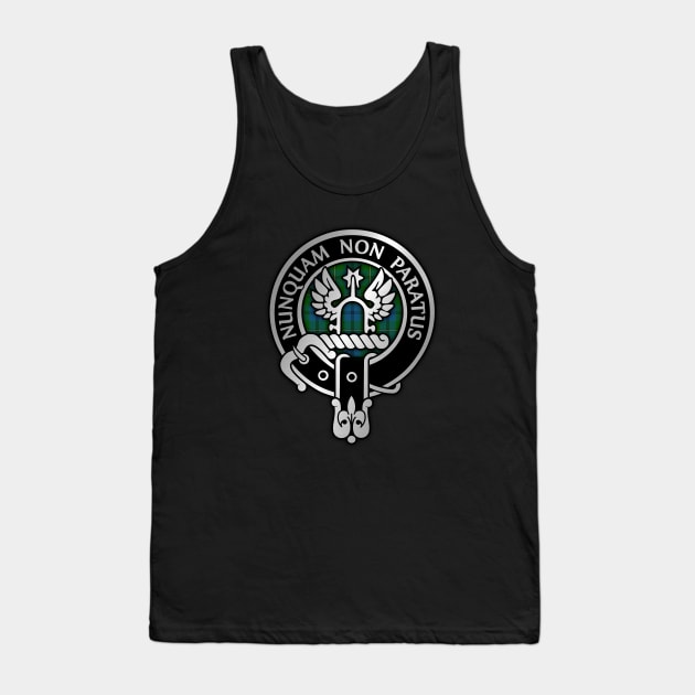 Clan Johnstone Crest & Tartan Tank Top by Taylor'd Designs